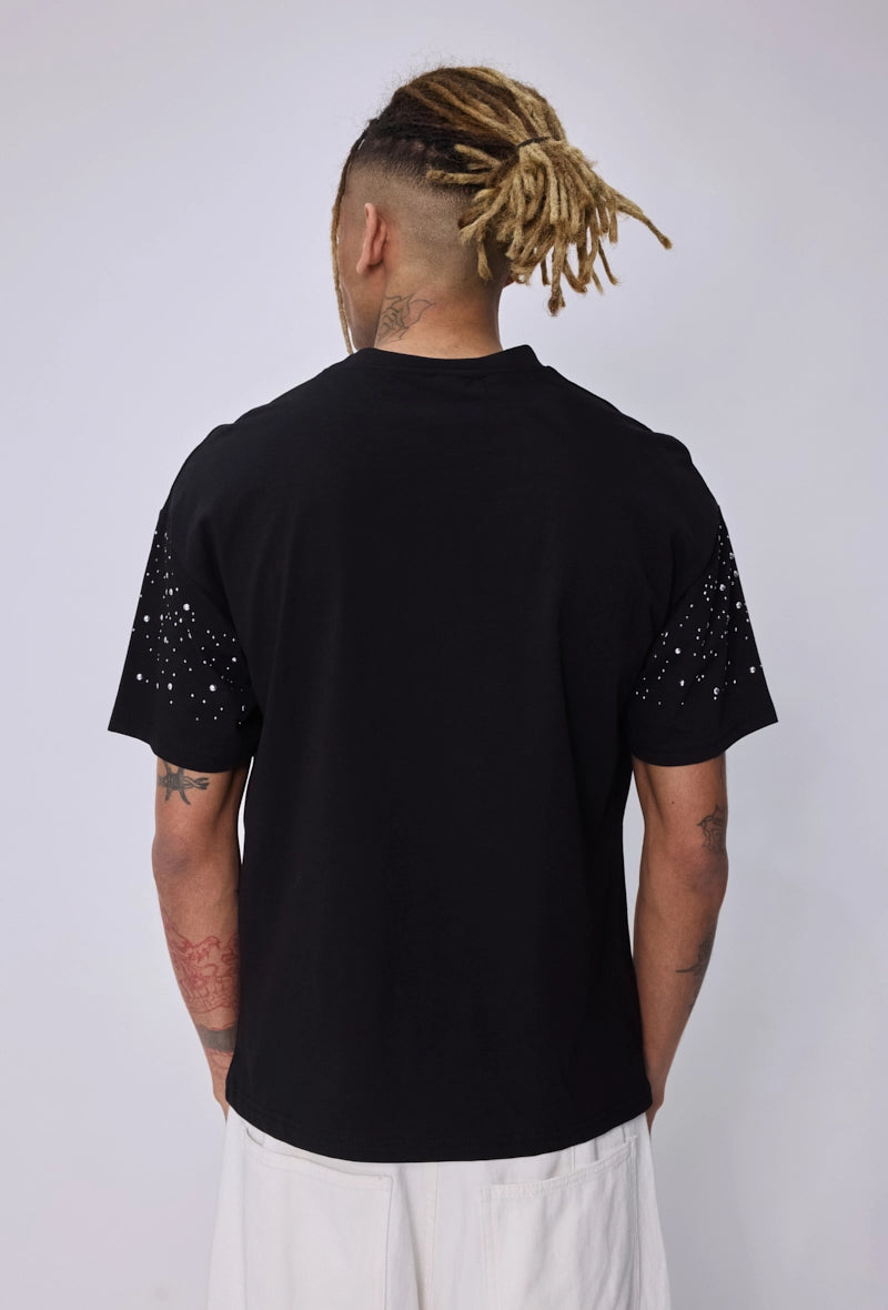 T-shirt strass galaxie