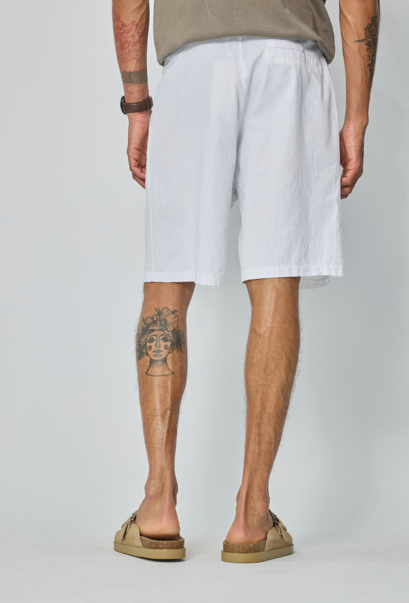 Short chino à pinces casual