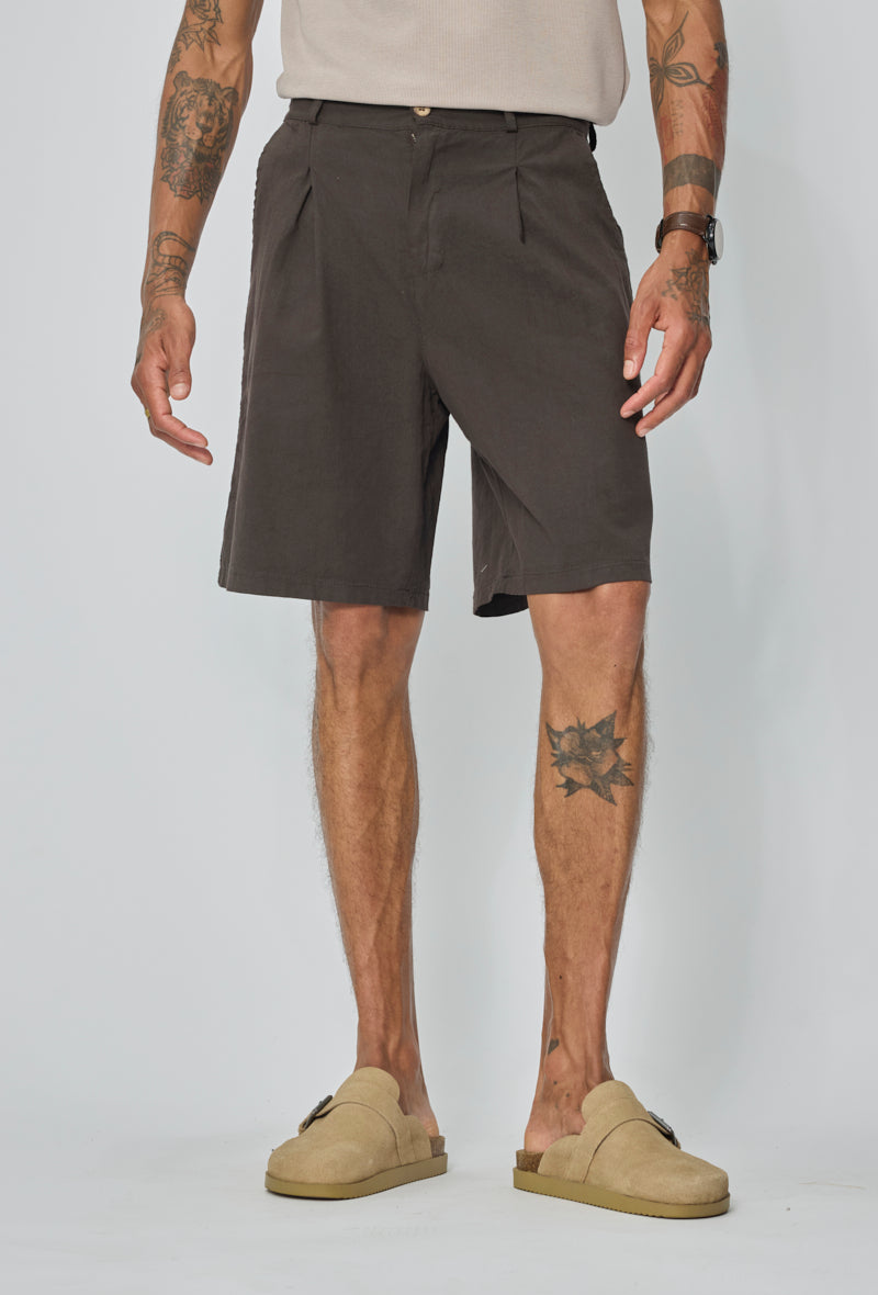 Short chino à pinces casual