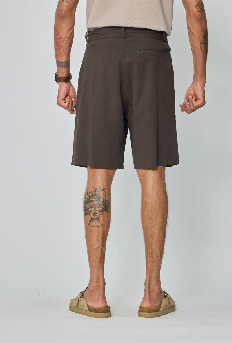 Short chino à pinces casual