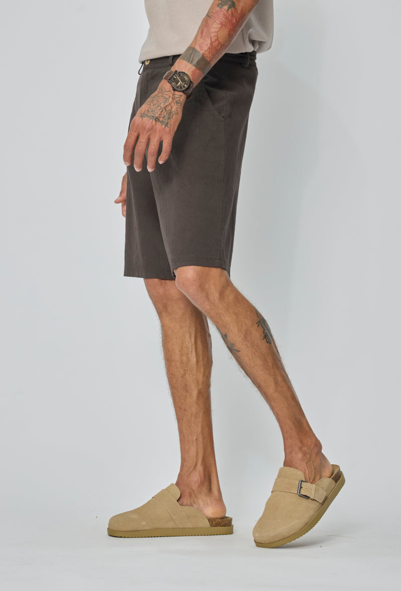 Short chino à pinces casual