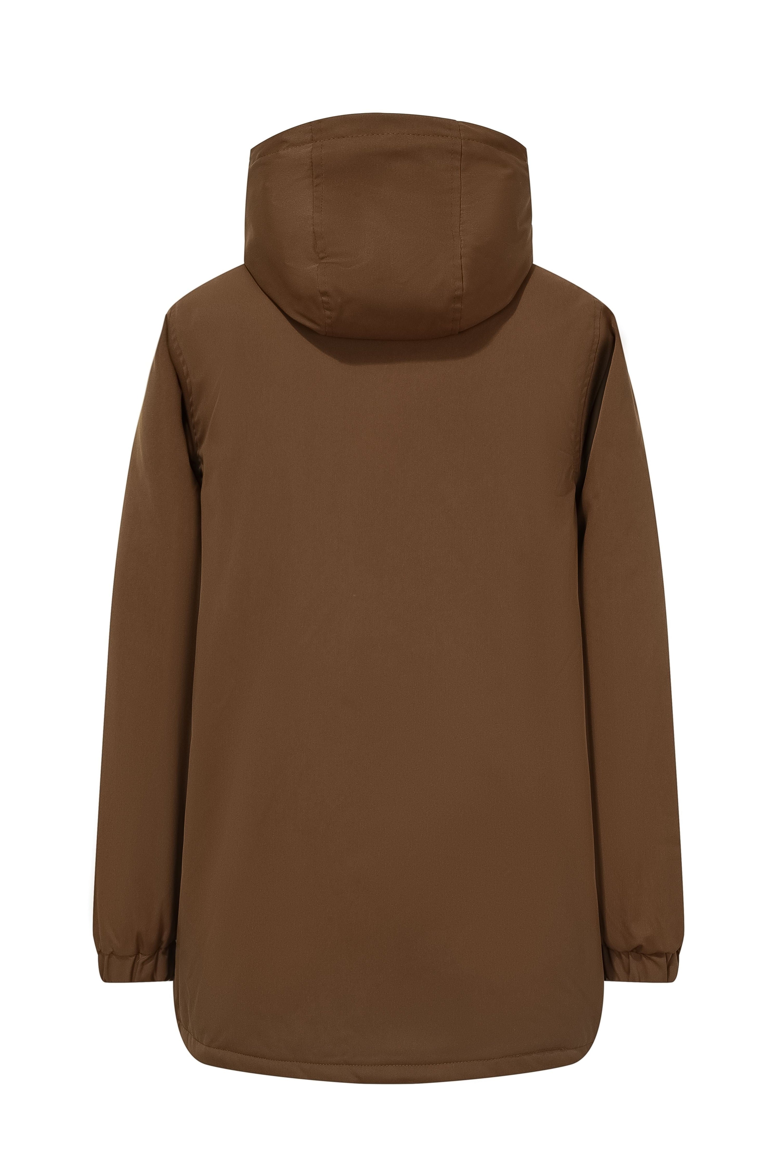 Veste parka milongue à capuche moumoutée - Frilivin