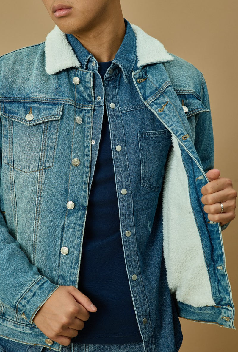 Veste en hotsell jean jaune pastel