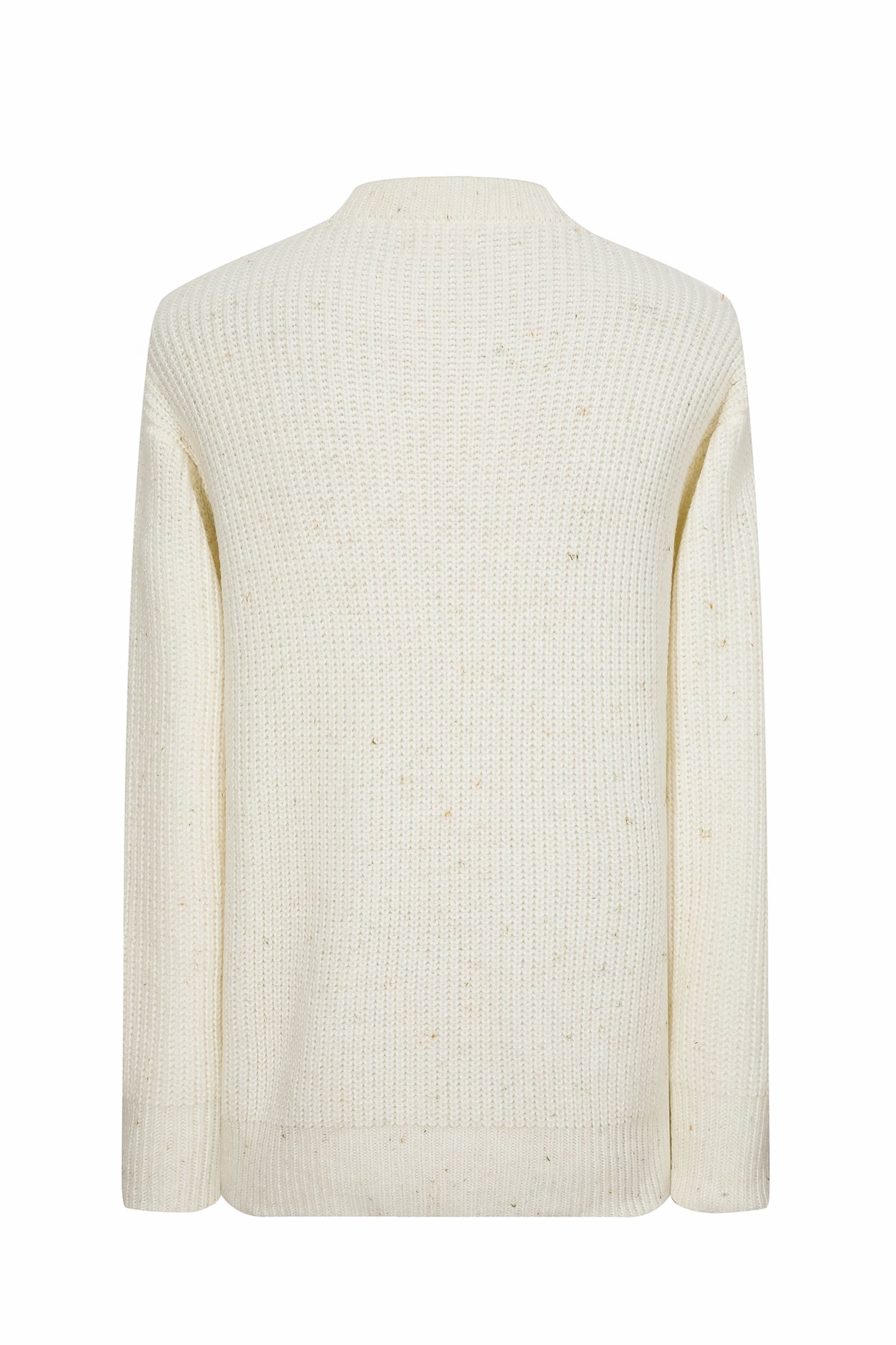 Pull maille cotelée effet chiné - Frilivin