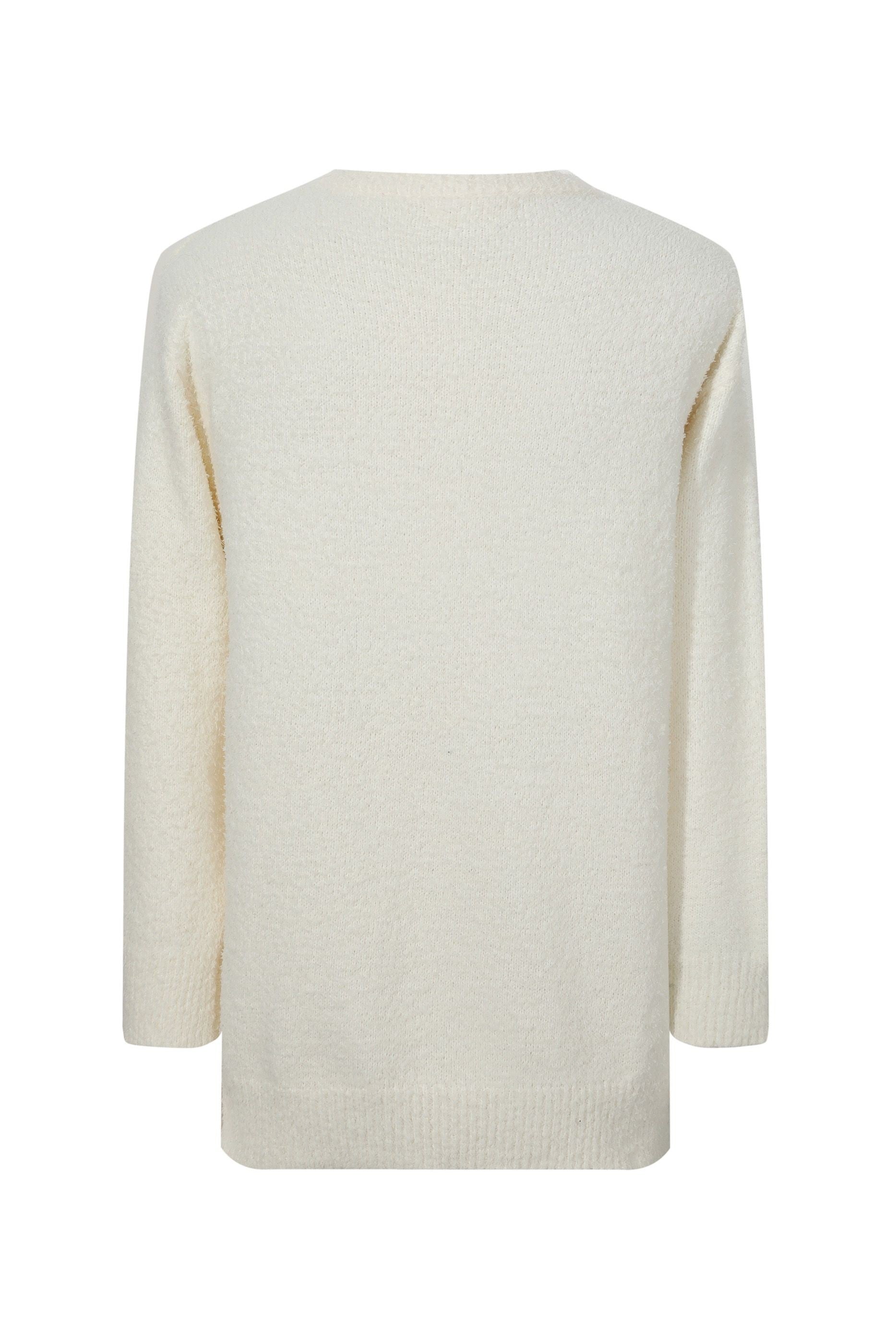 Pull effet peluche mohair - Frilivin