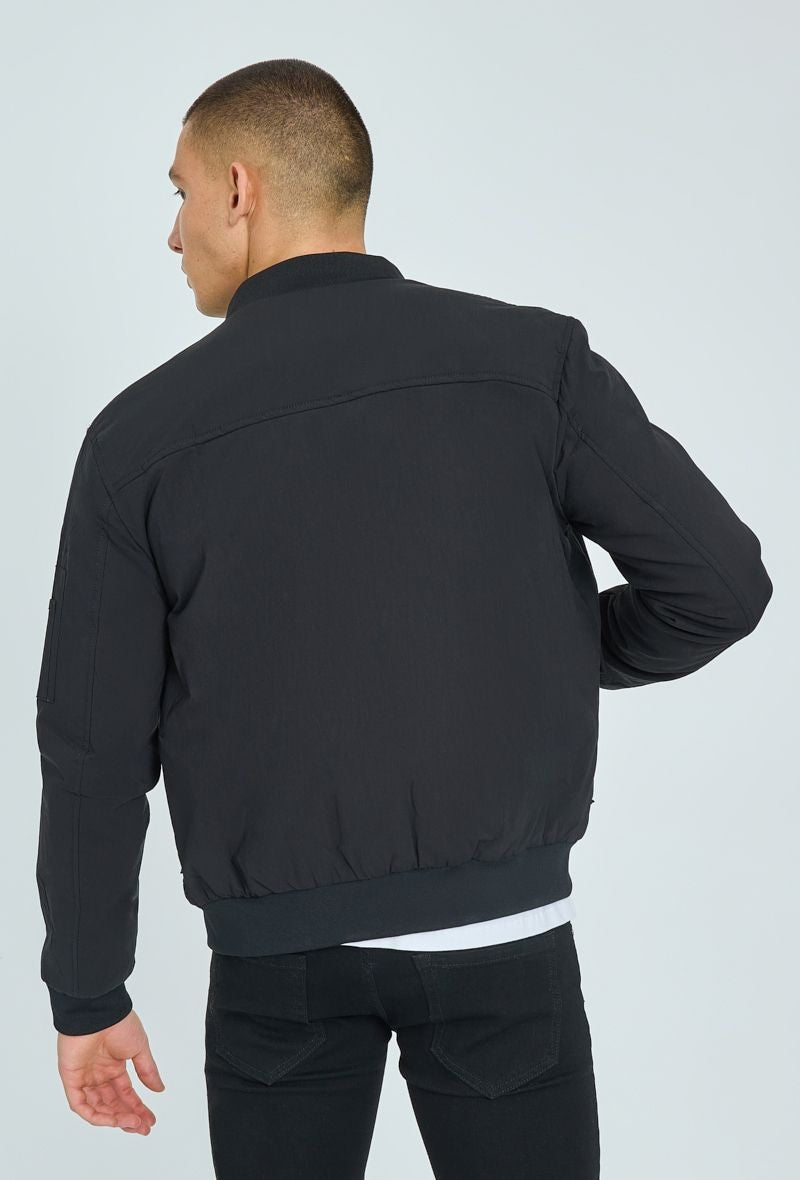 Veste bombers empiècement à zip métalique - Frilivin