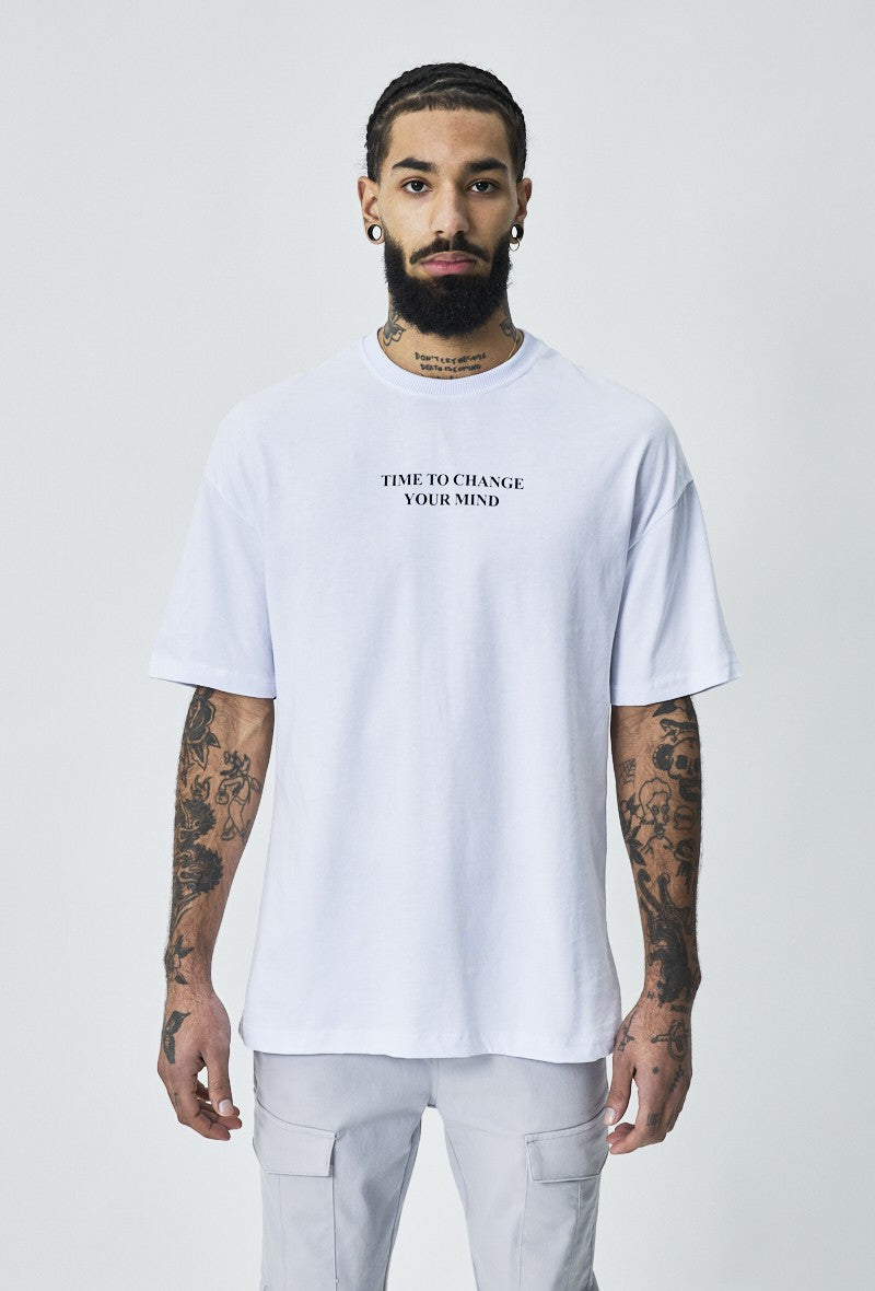 T-shirt oversize imprimé all or nothing - Frilivin