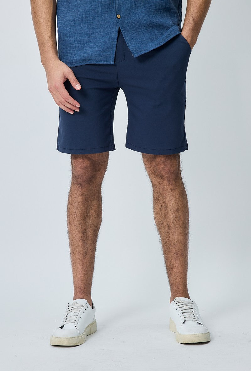 Short chino uni léger stretch et très confortable - Frilivin