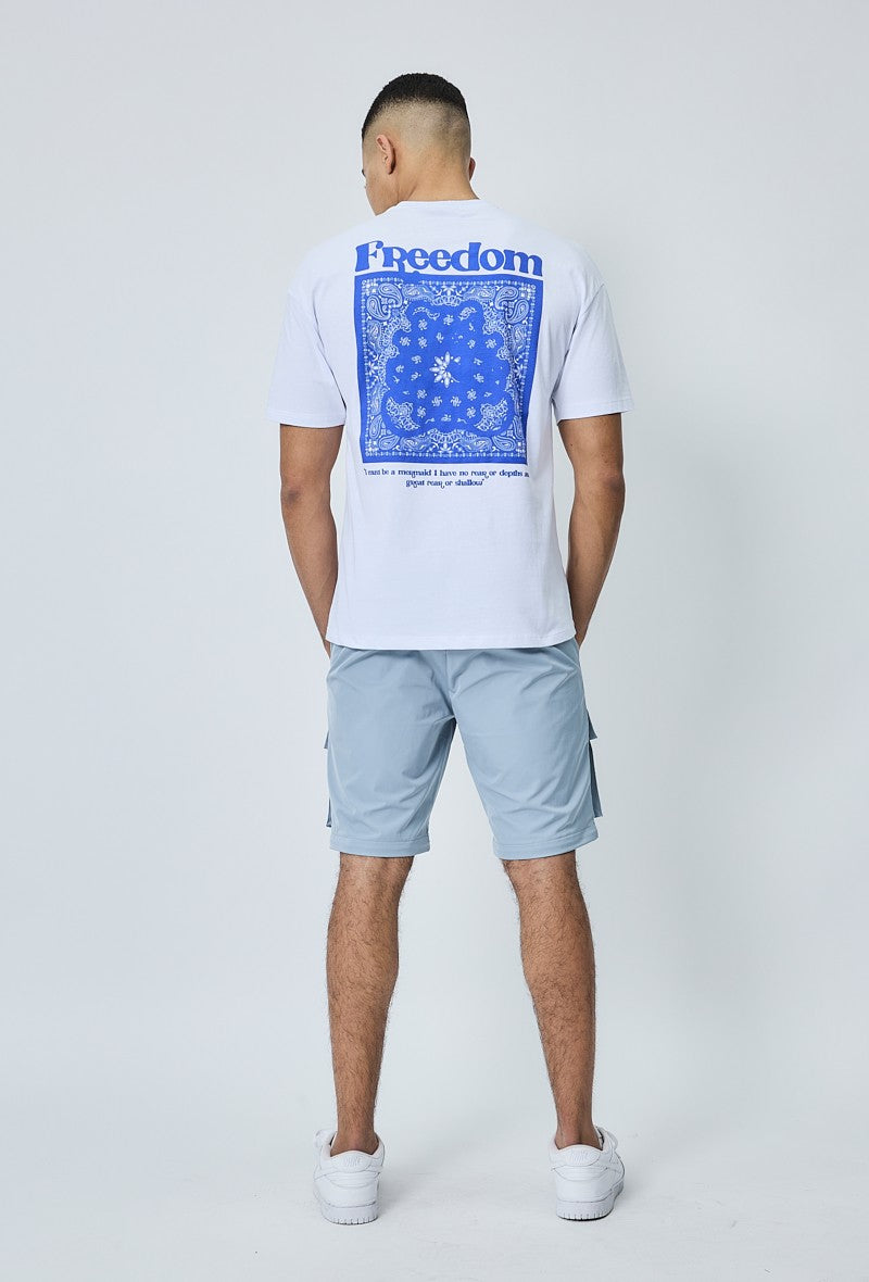 T-shirt oversize imprimé bandana - Frilivin