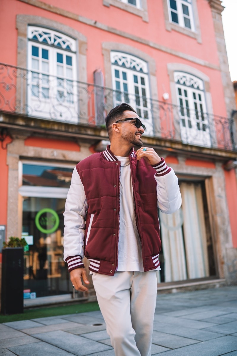 Maroon teddy jacket store