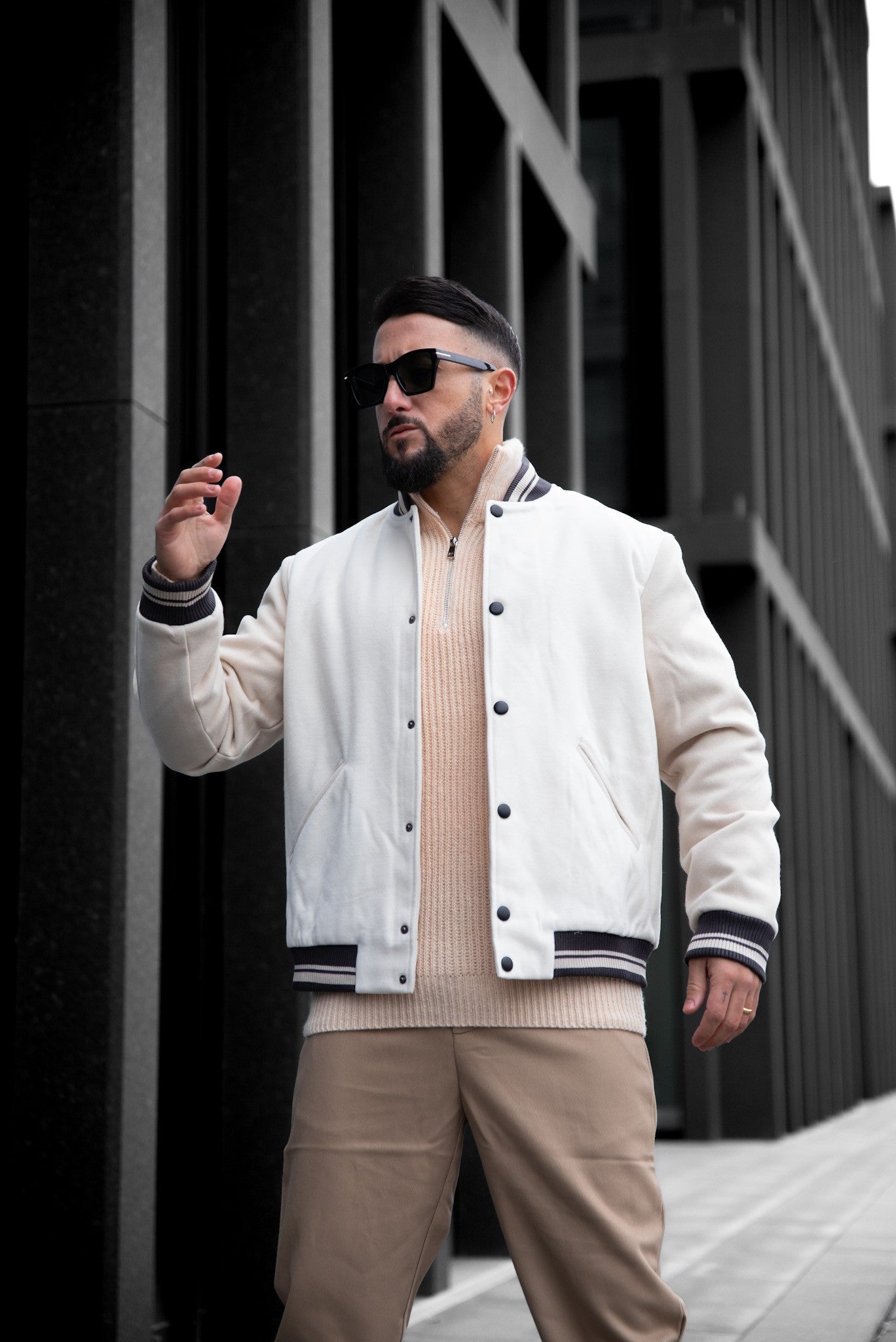 Varsity Jacket Veste Oversize Oversized Teddy Jacket – Frilivin