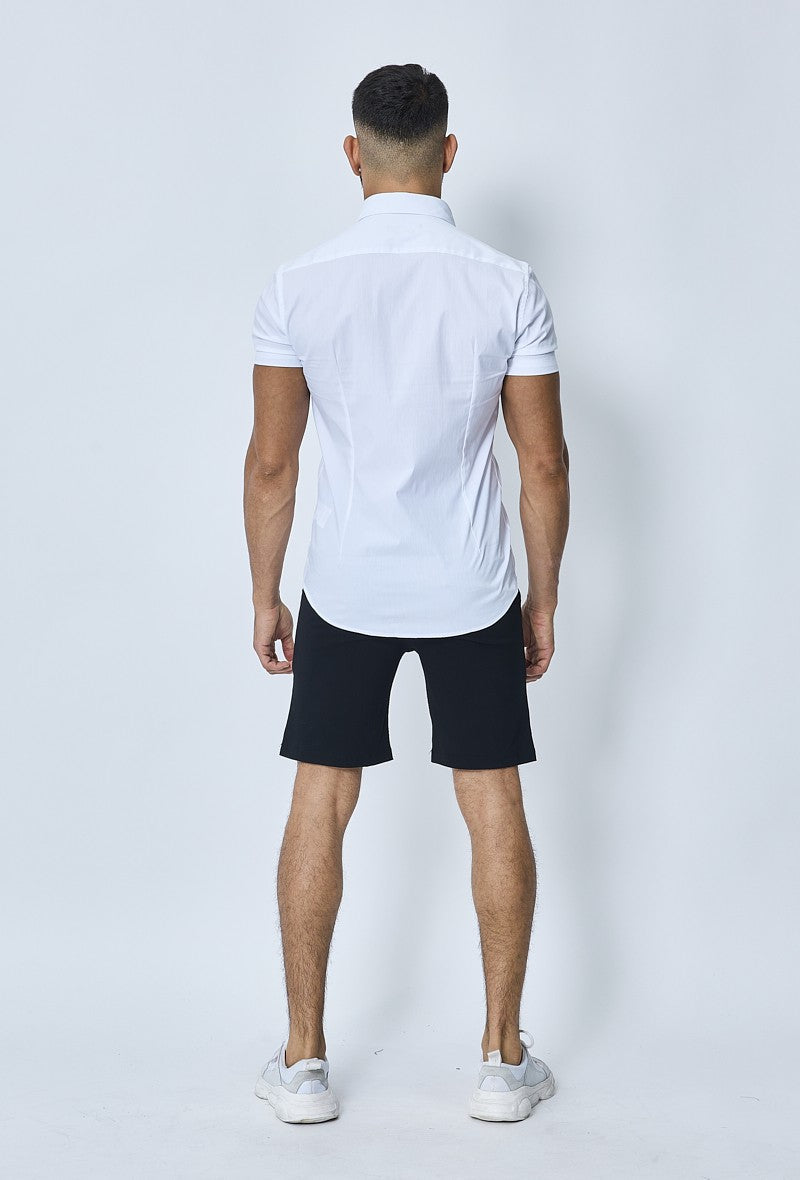 Short chino uni léger stretch et très confortable - Frilivin