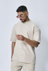 T-shirt cotelé oversize - Frilivin