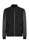 Veste avec manche simili cuire - Frilivin
