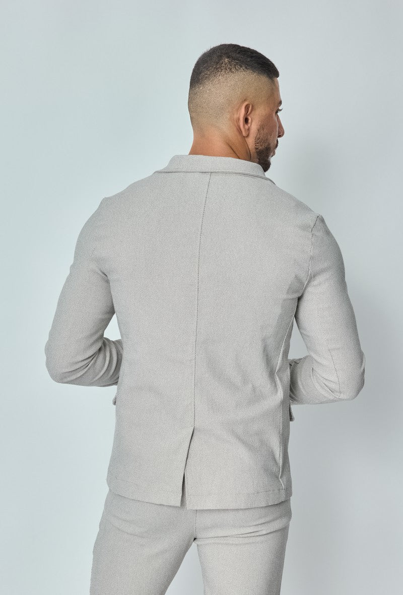 Veste blazer stretch à uni - Frilivin