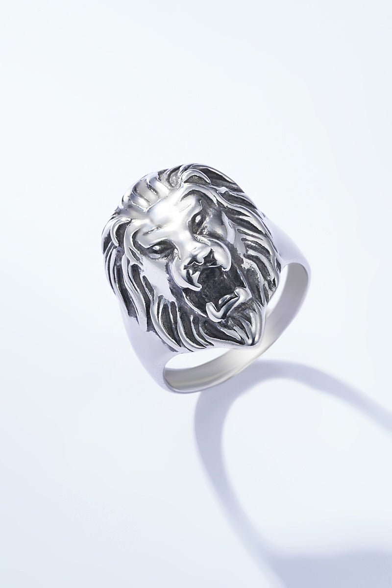Bague tête de lion