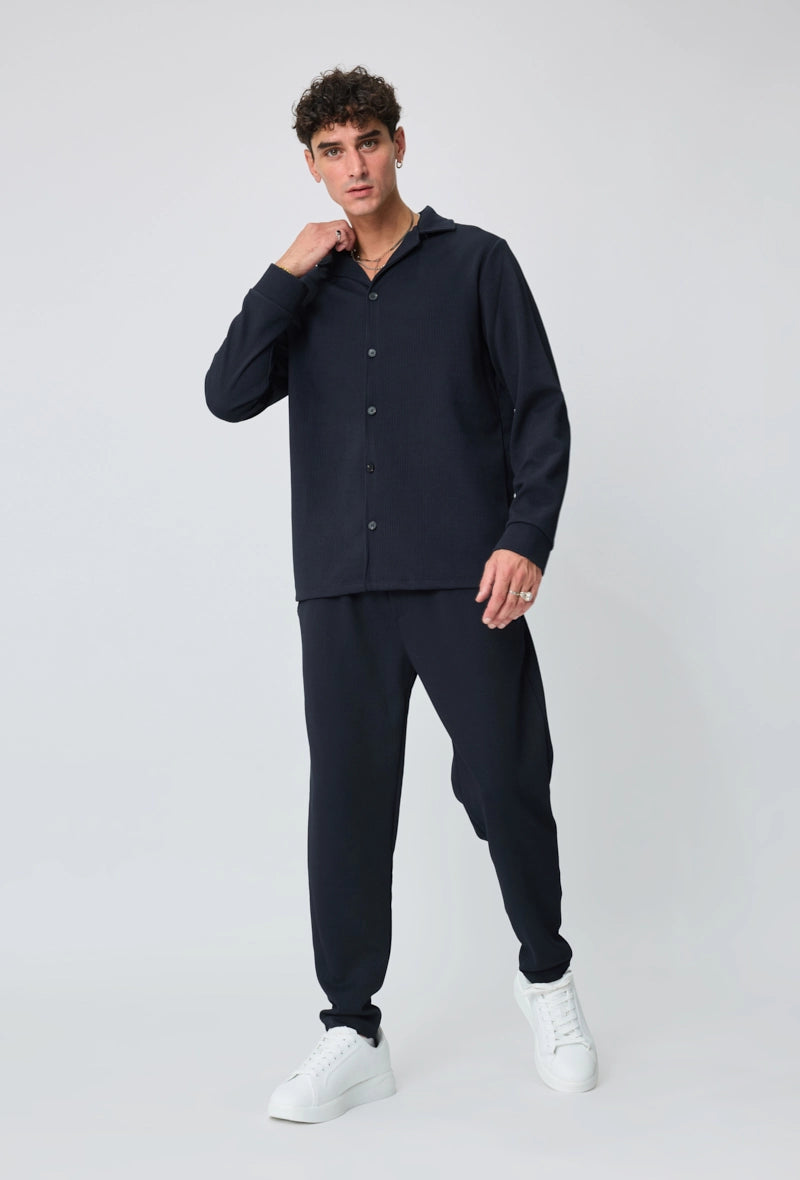 Ensemble chemise pantalon uni
