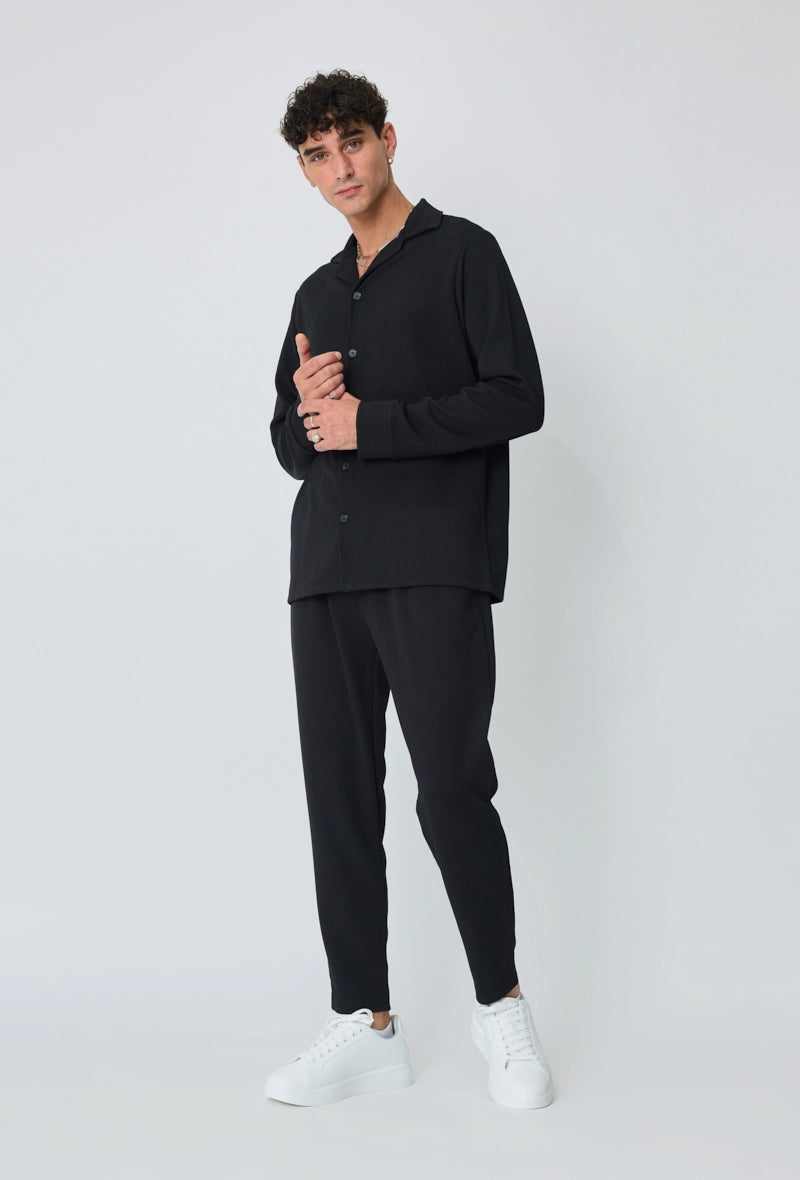 Ensemble chemise pantalon uni