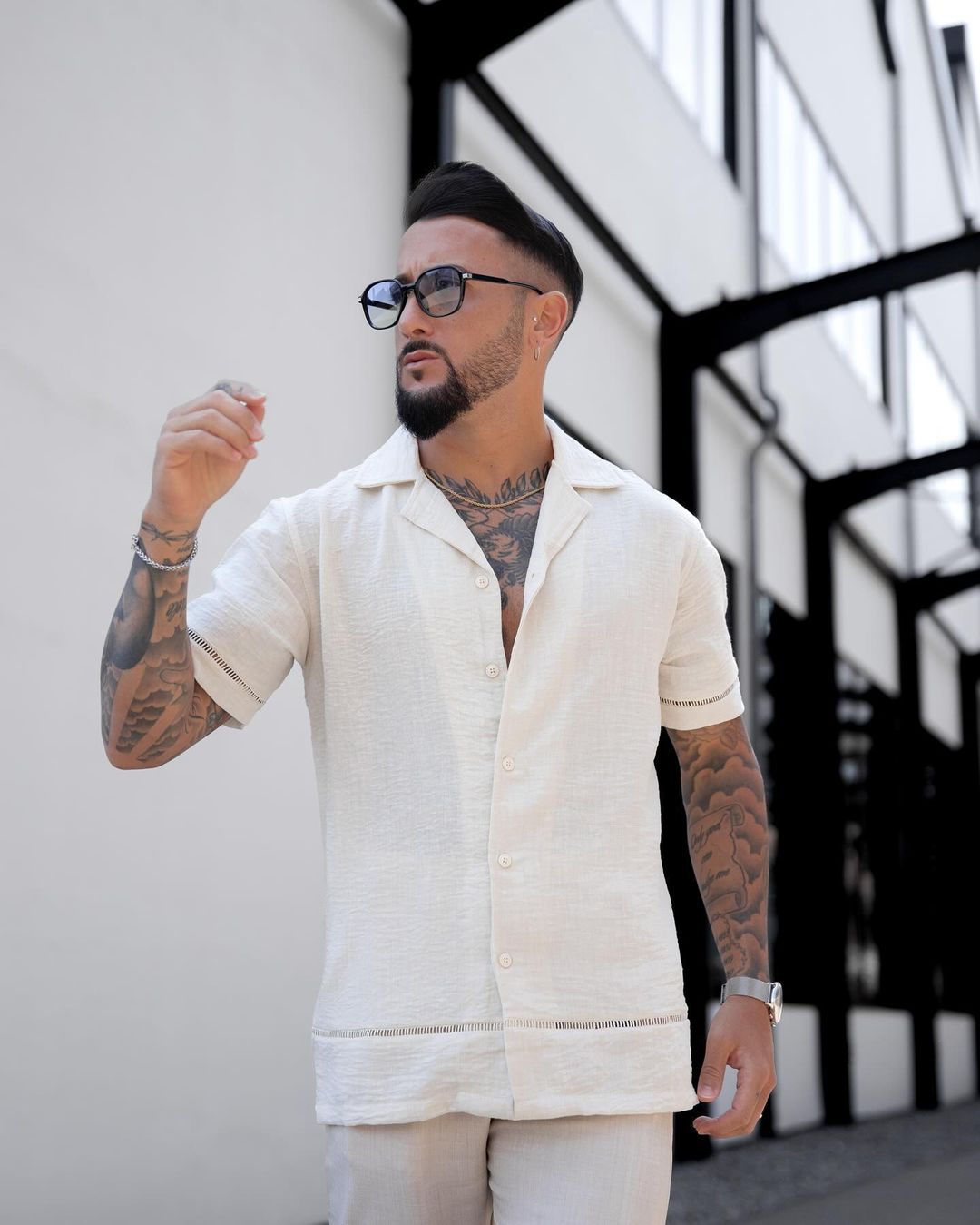 Chemise décontractée à manches courtes