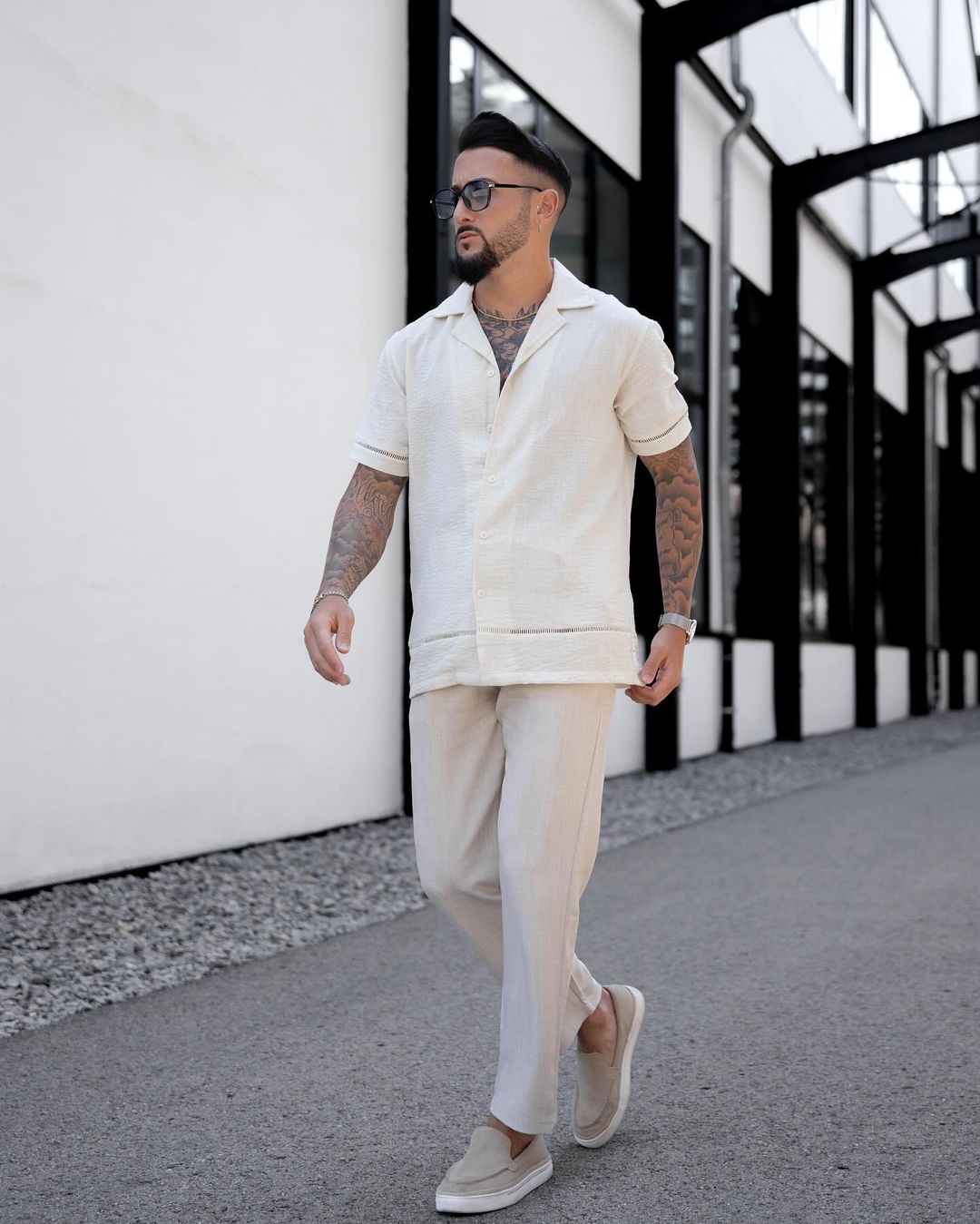 Chemise décontractée à manches courtes