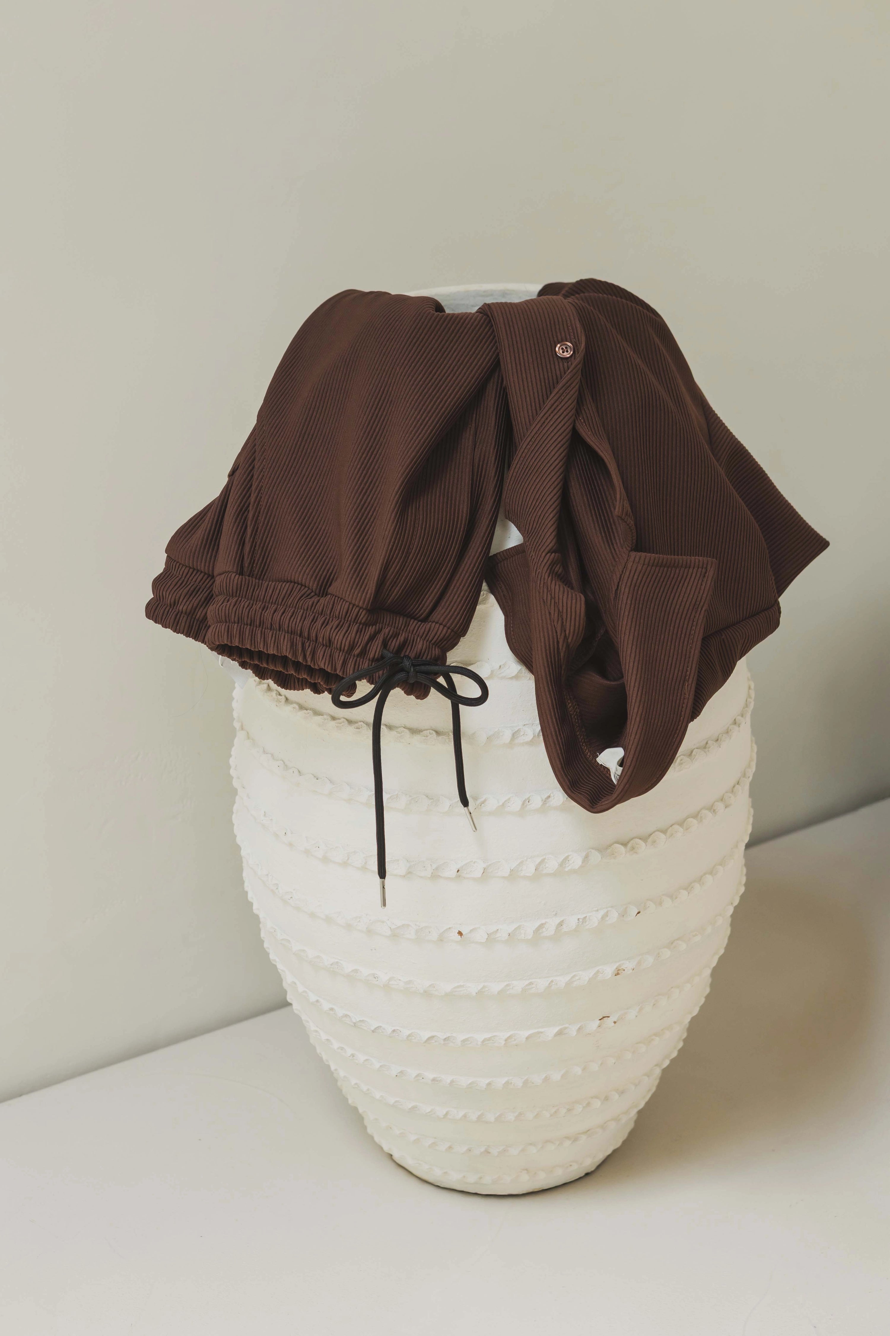 Ensemble chemise et short plissé