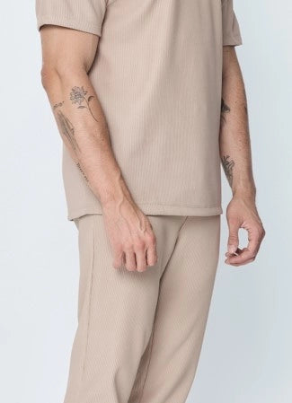 Ensemble plissé t-shirt et pantalon