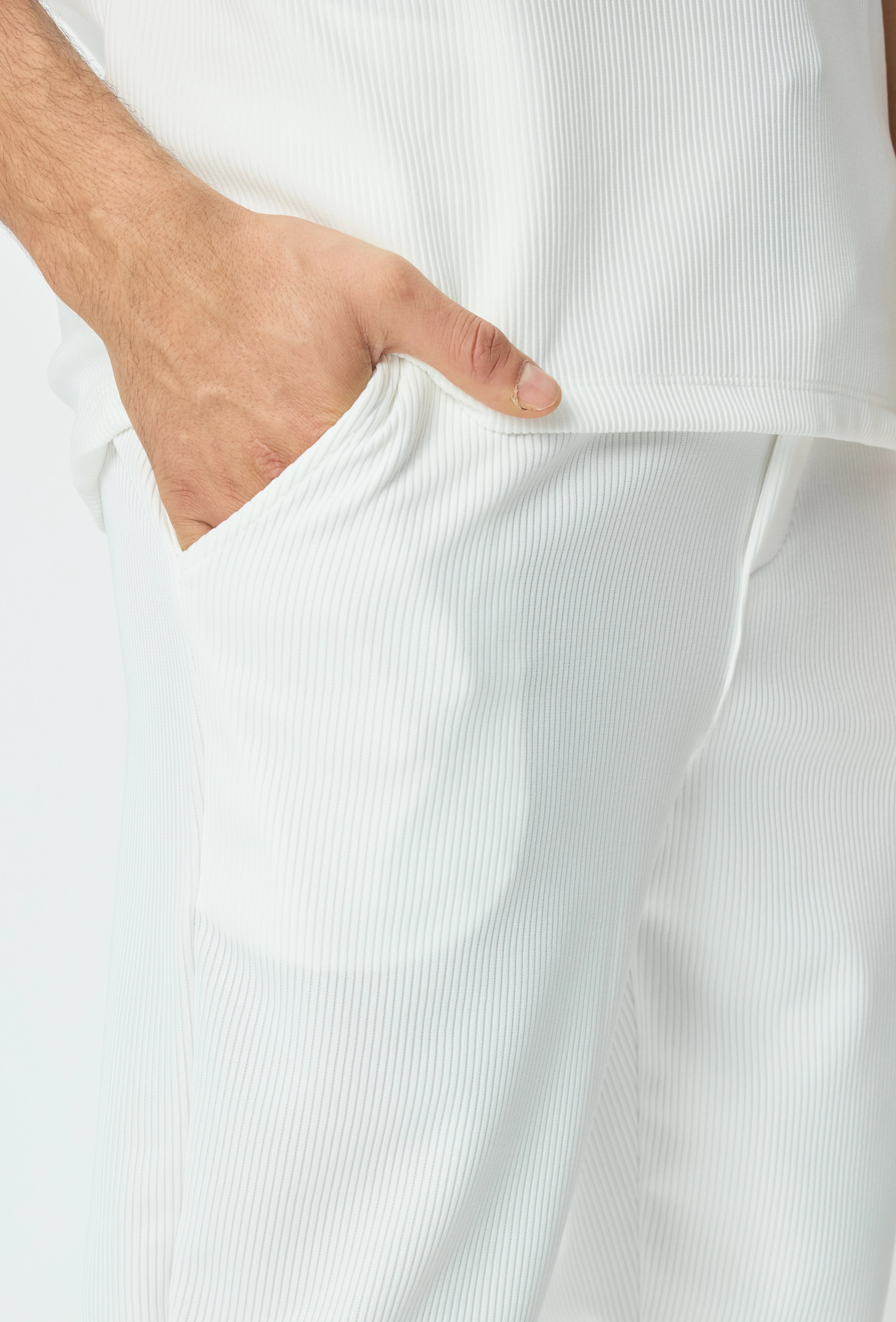 Ensemble plissé t-shirt et pantalon