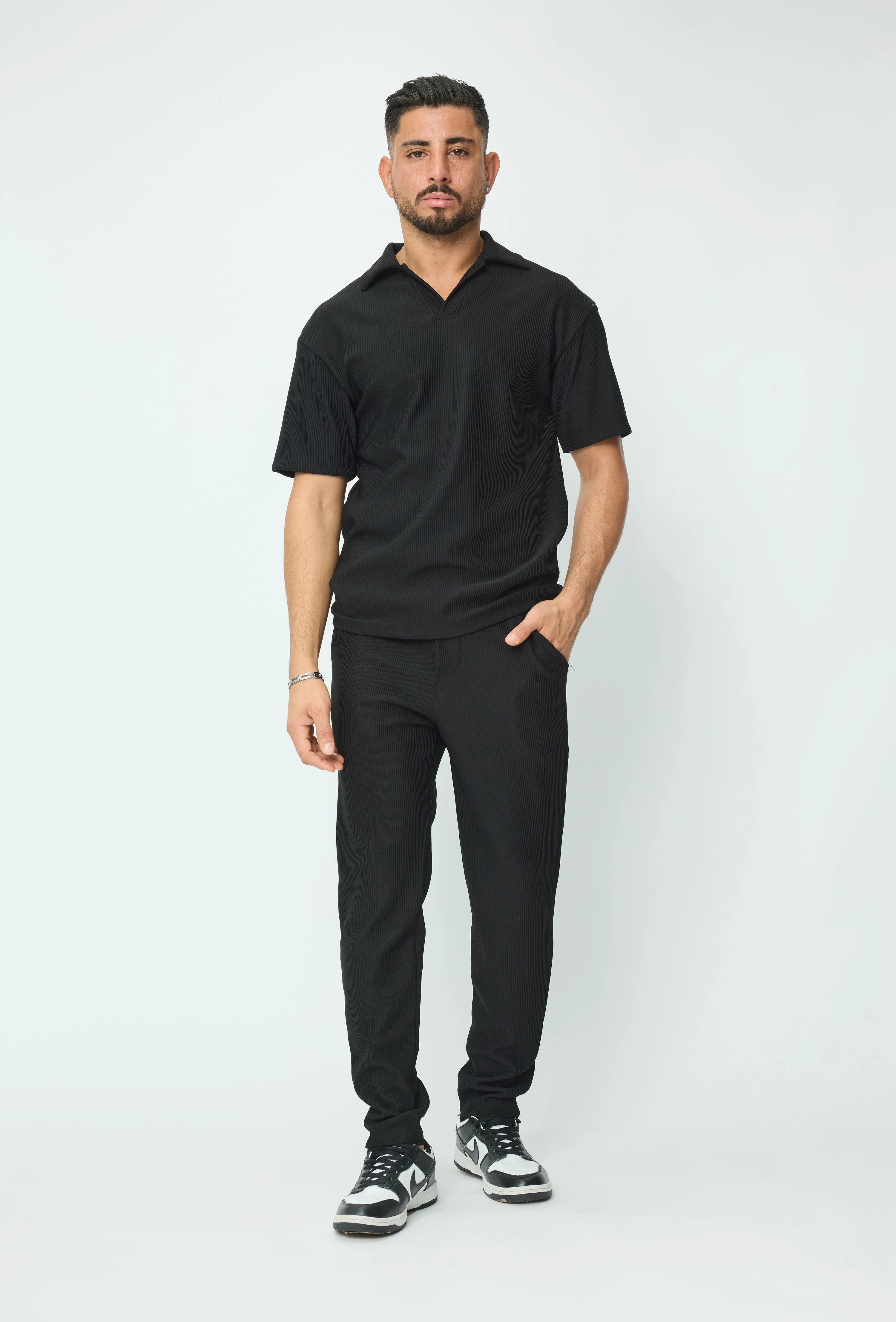 Ensemble plissé t-shirt et pantalon