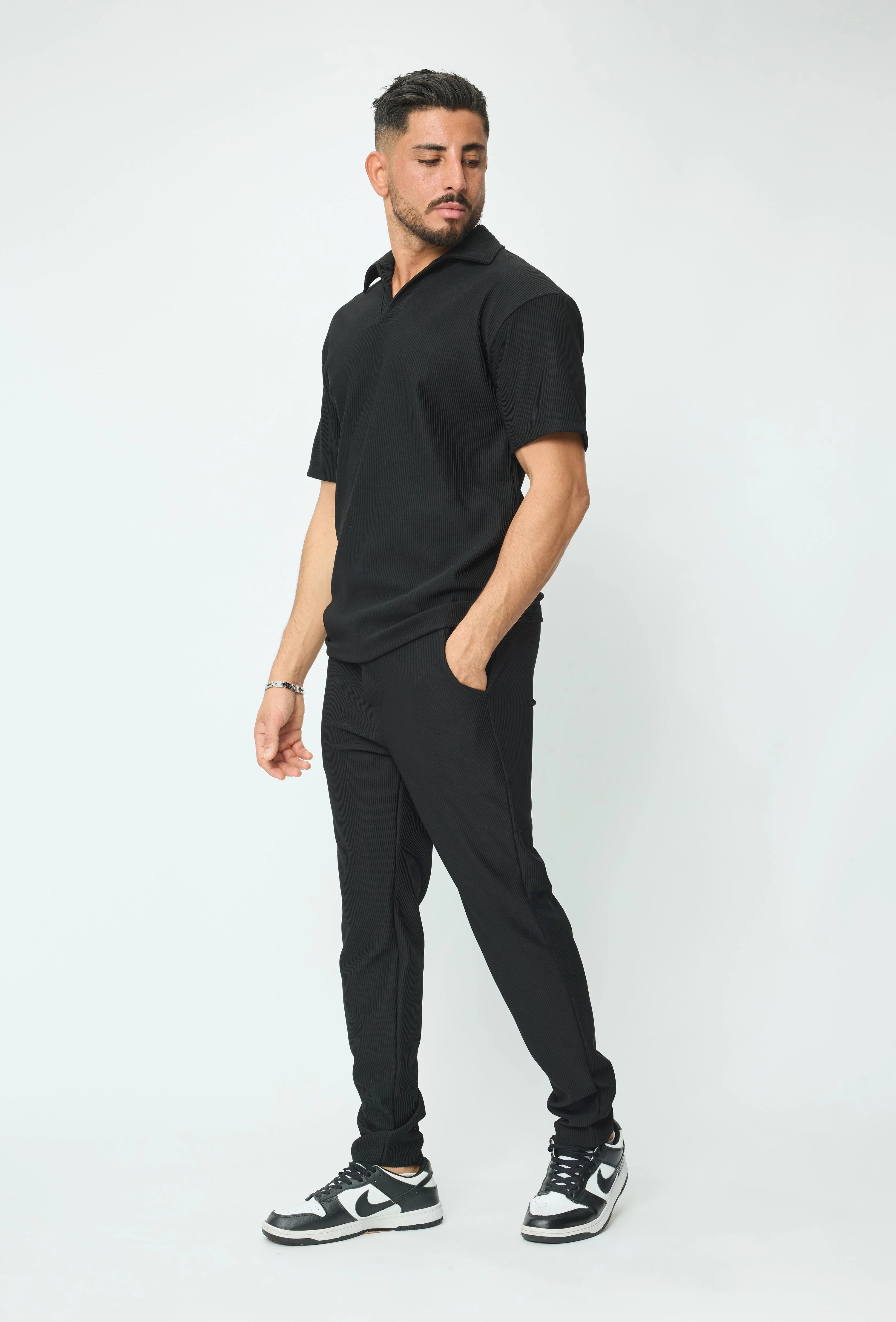 Ensemble plissé t-shirt et pantalon