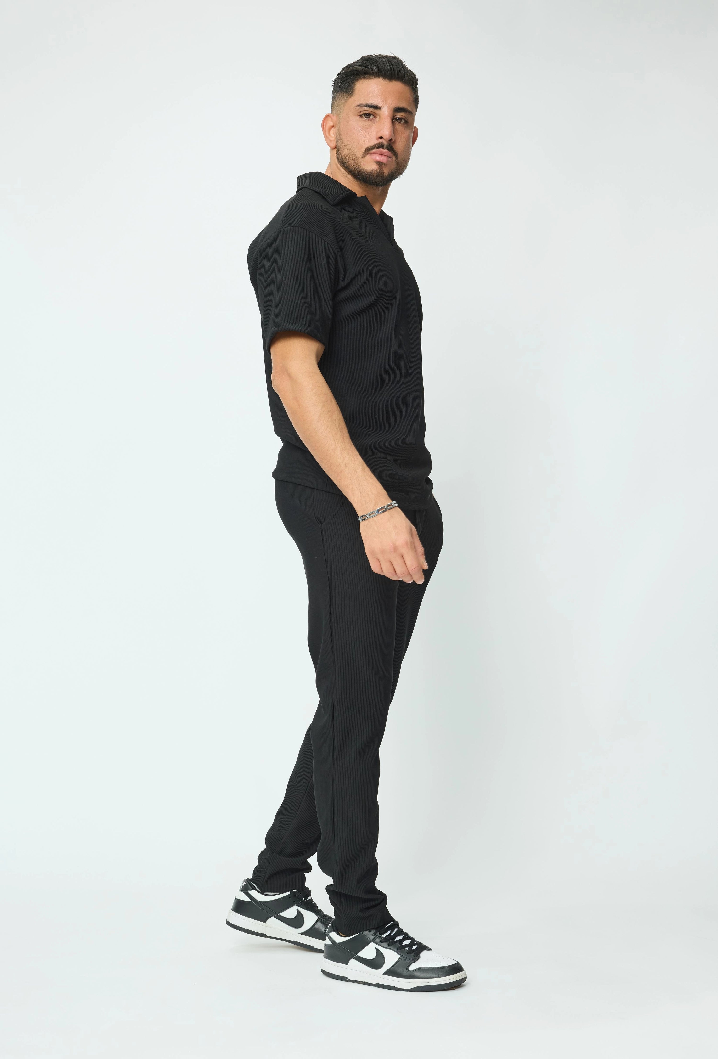 Ensemble plissé t-shirt et pantalon