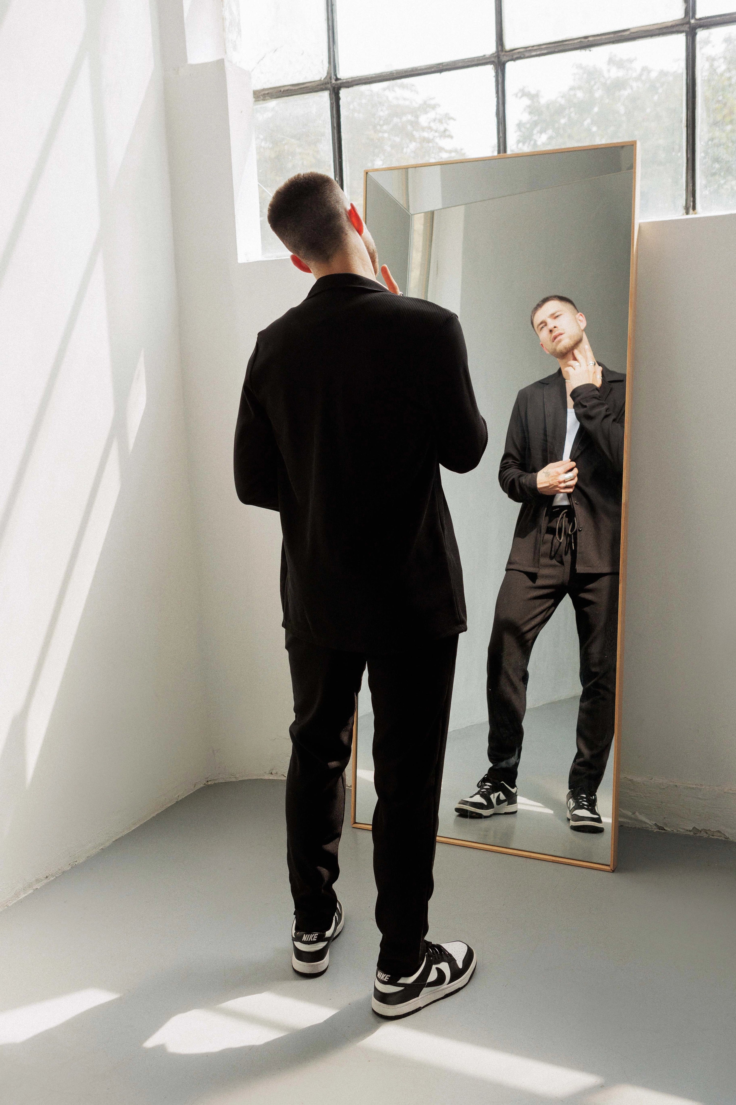 Ensemble plissé chemise et pantalon