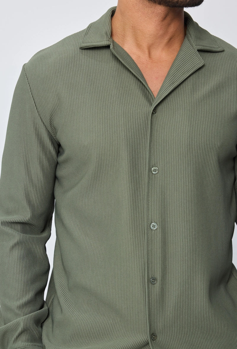 Ensemble plissé chemise et pantalon