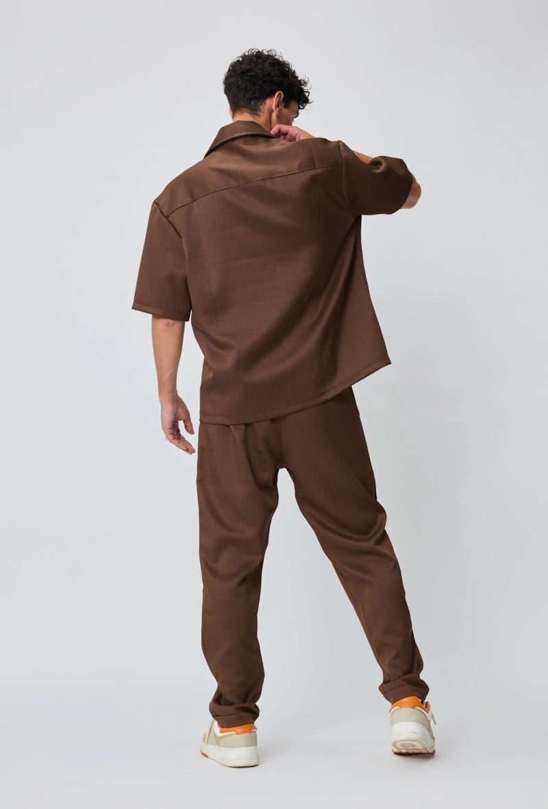 Ensemble chemise pantalon uni