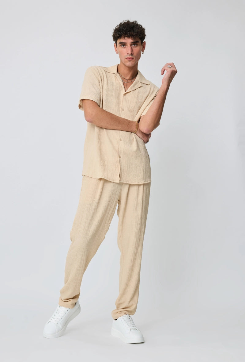 Ensemble chemise pantalon uni