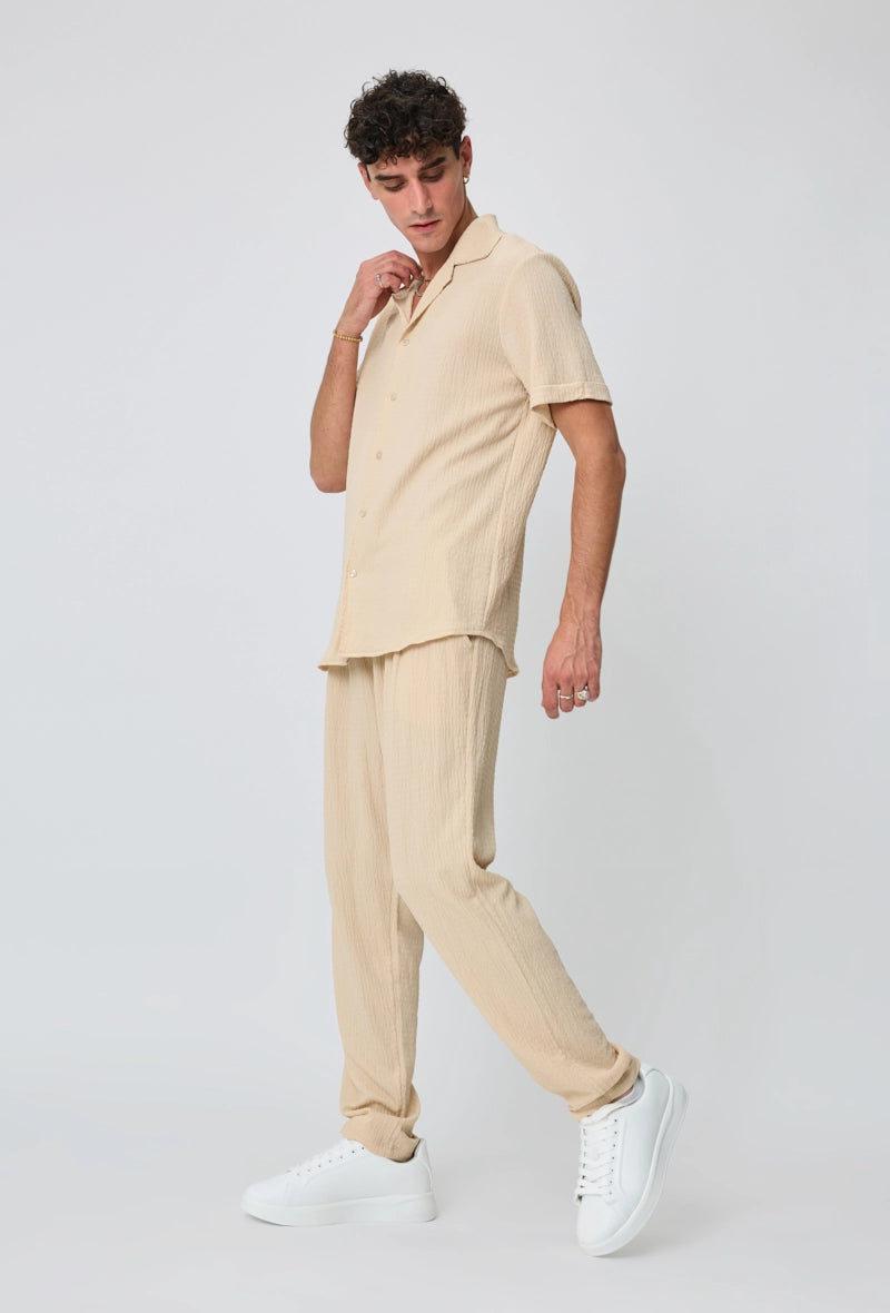 Ensemble chemise pantalon uni