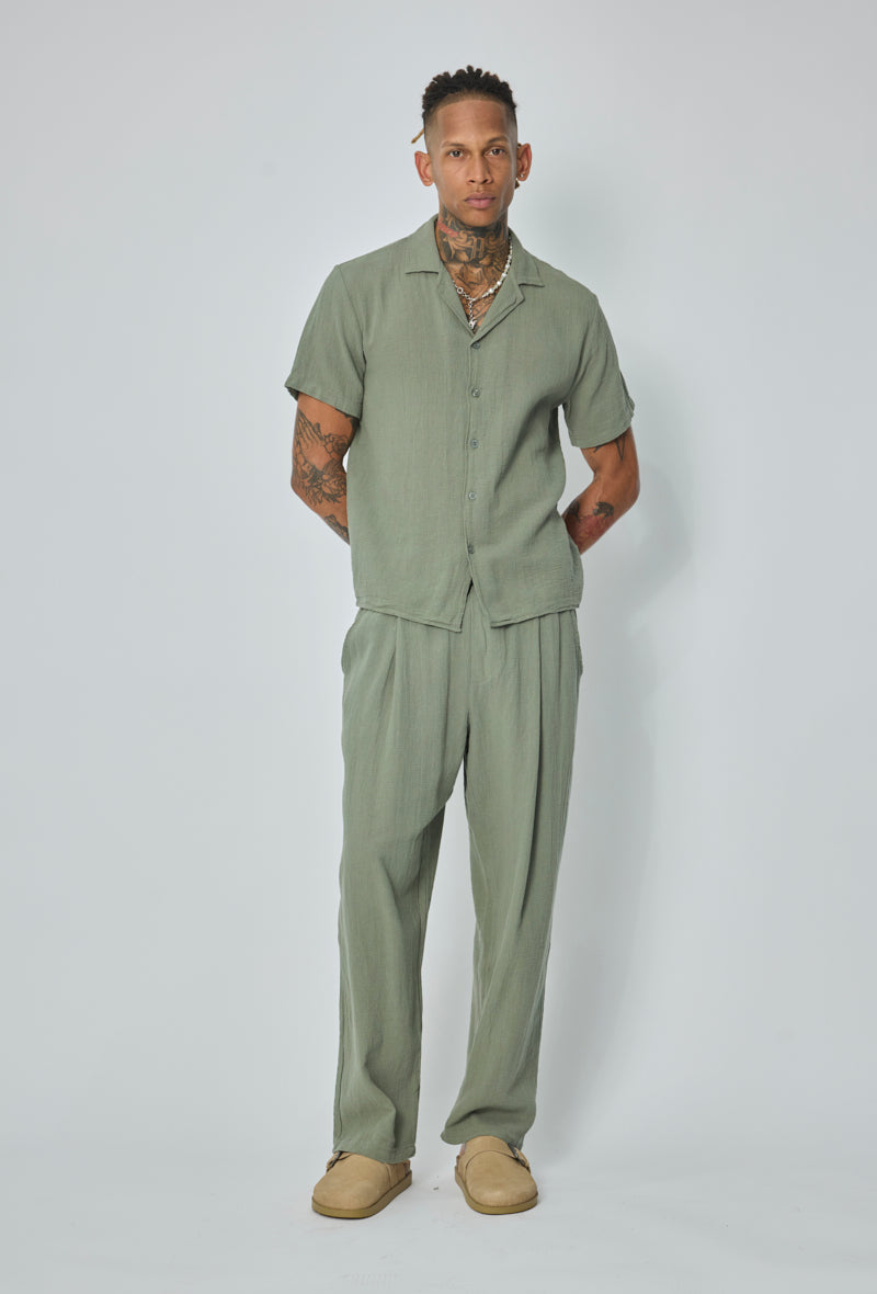 Ensemble chemise pantalon fluide