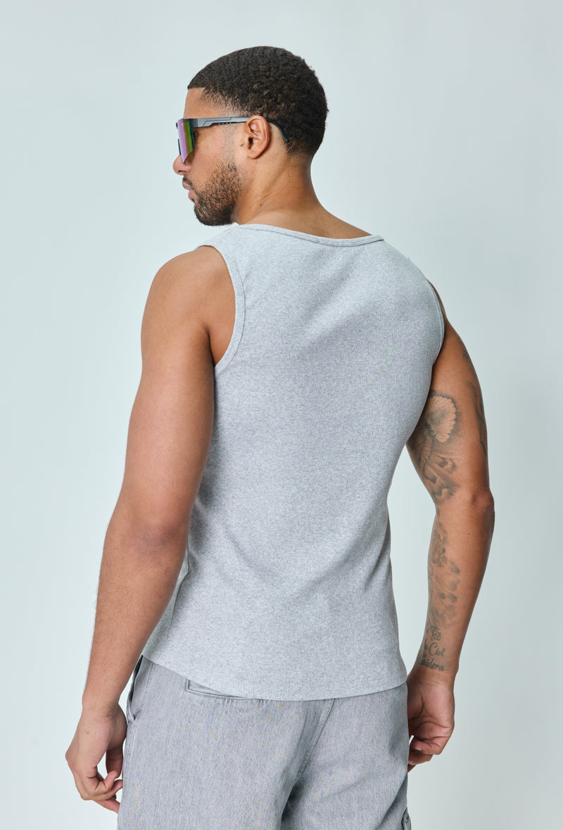 Plain sleeveless t-shirt