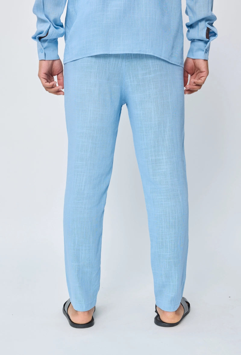 Pantalon effet lin
