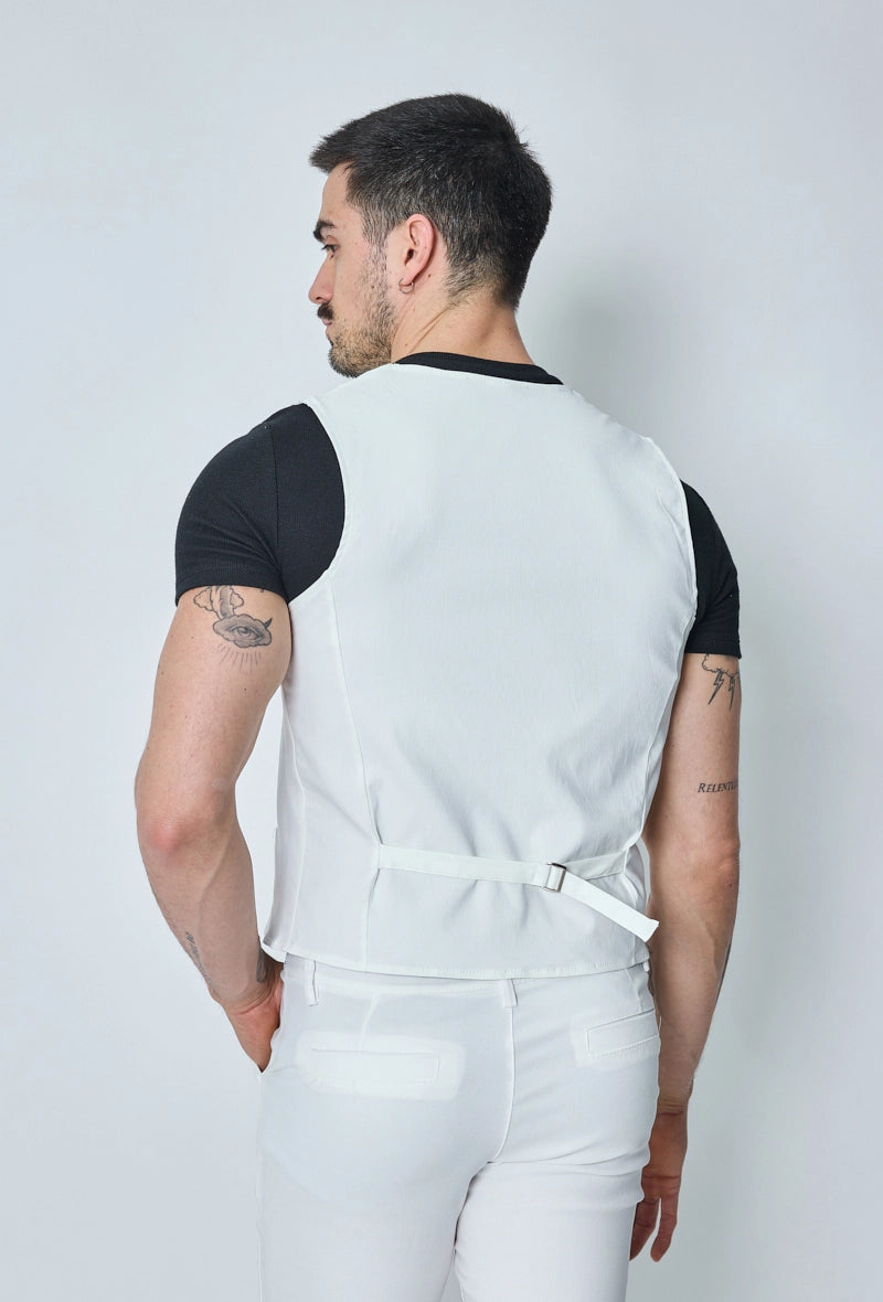 Veste sans manche col en v