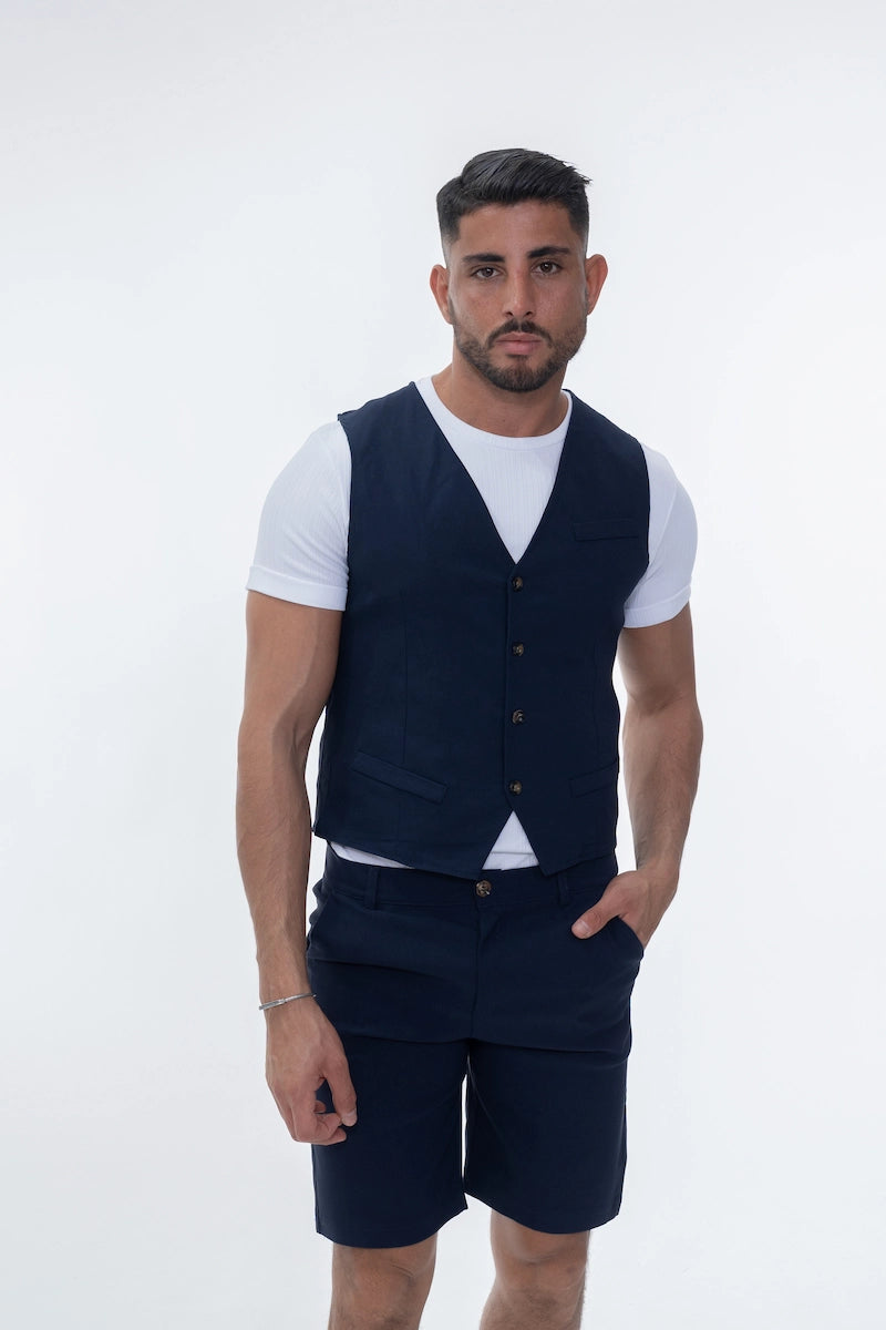 Veste sans manche col en v