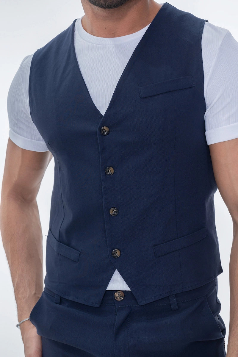 Veste sans manche col en v