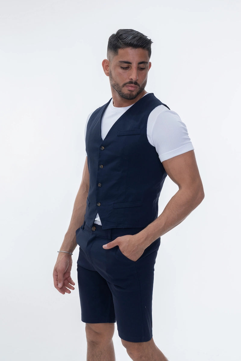 Veste sans manche col en v