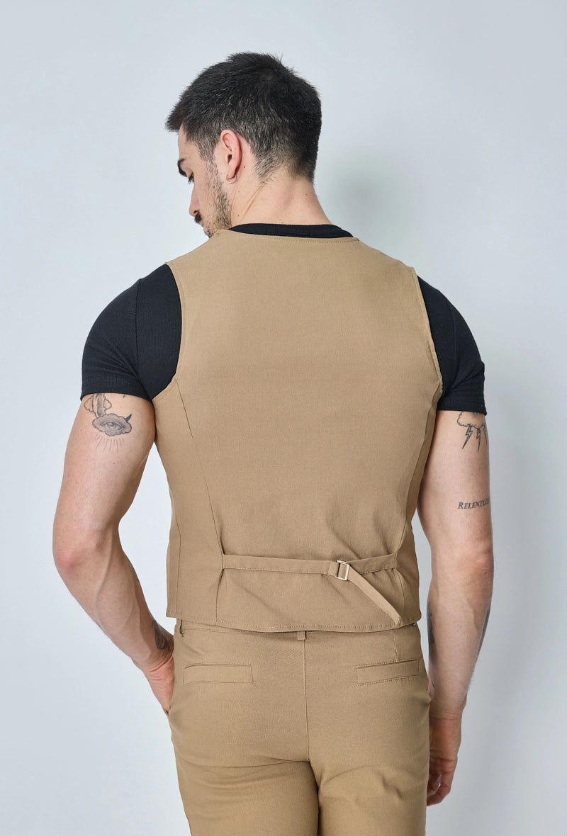 Veste sans manche col en v