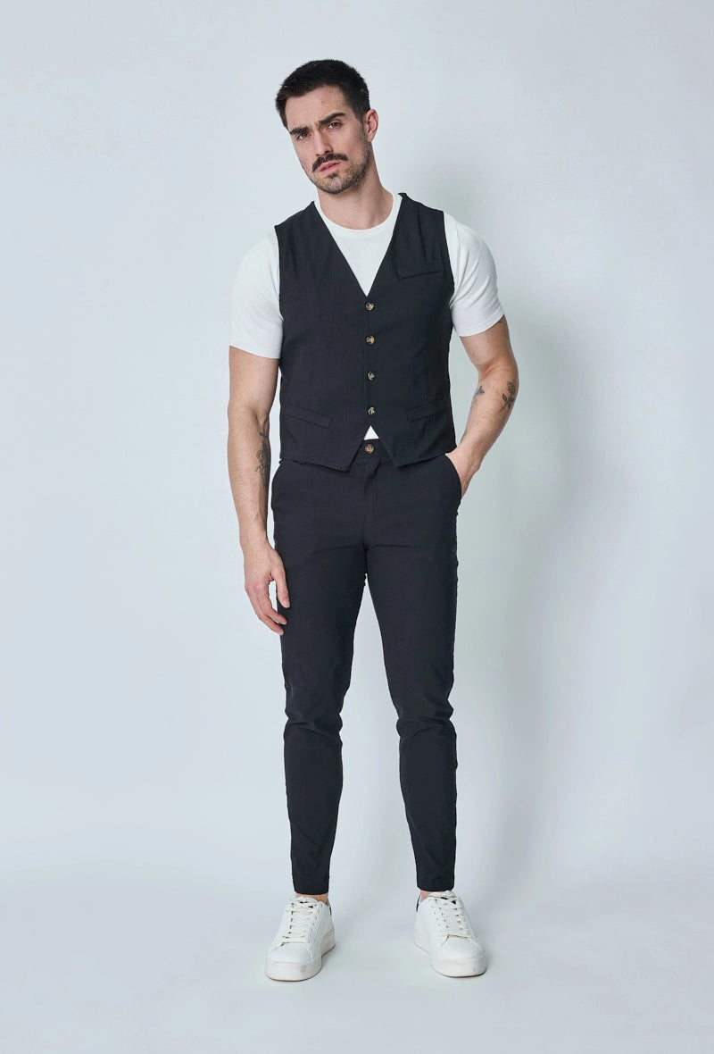 Veste sans manche col en v