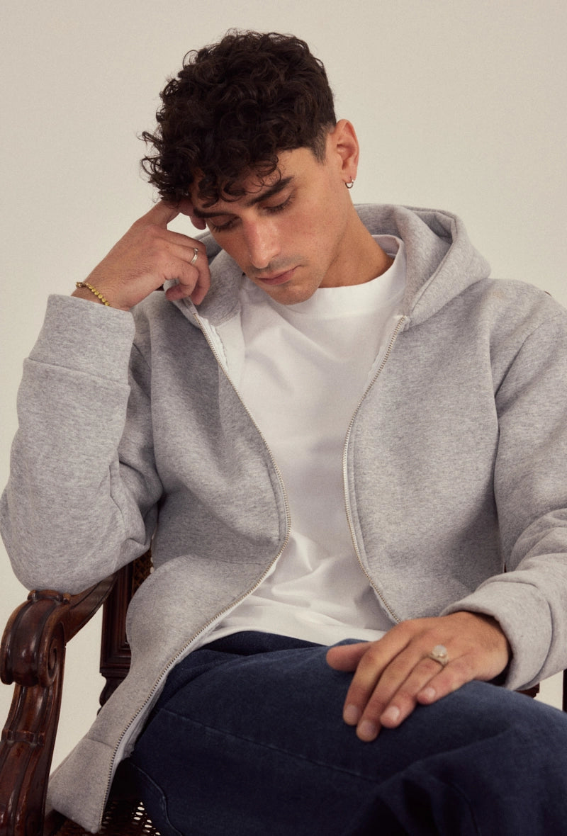 Sweat homme uni avec poche centrale