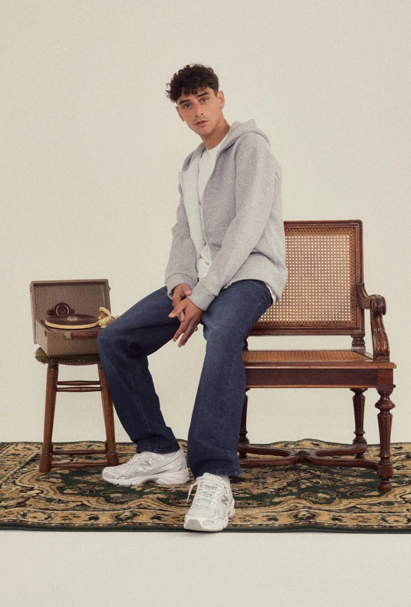 Sweat homme uni avec poche centrale