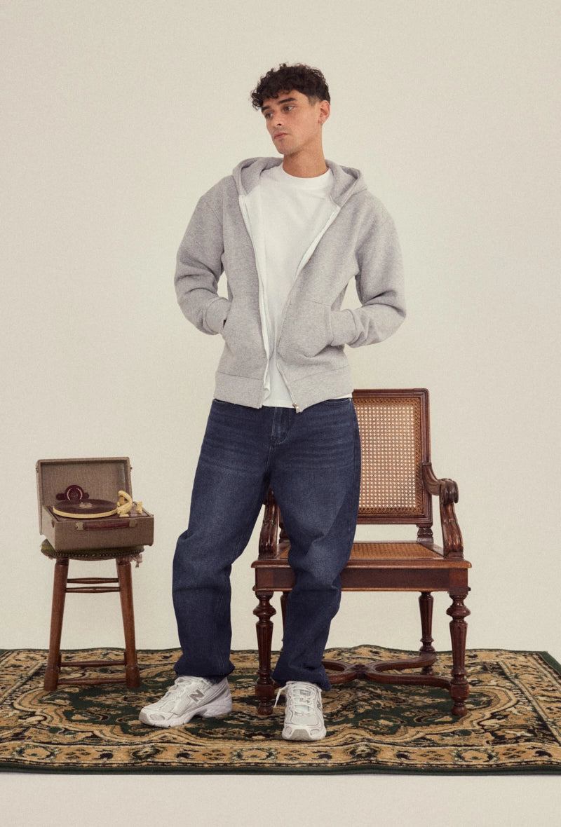 Sweat homme uni avec poche centrale