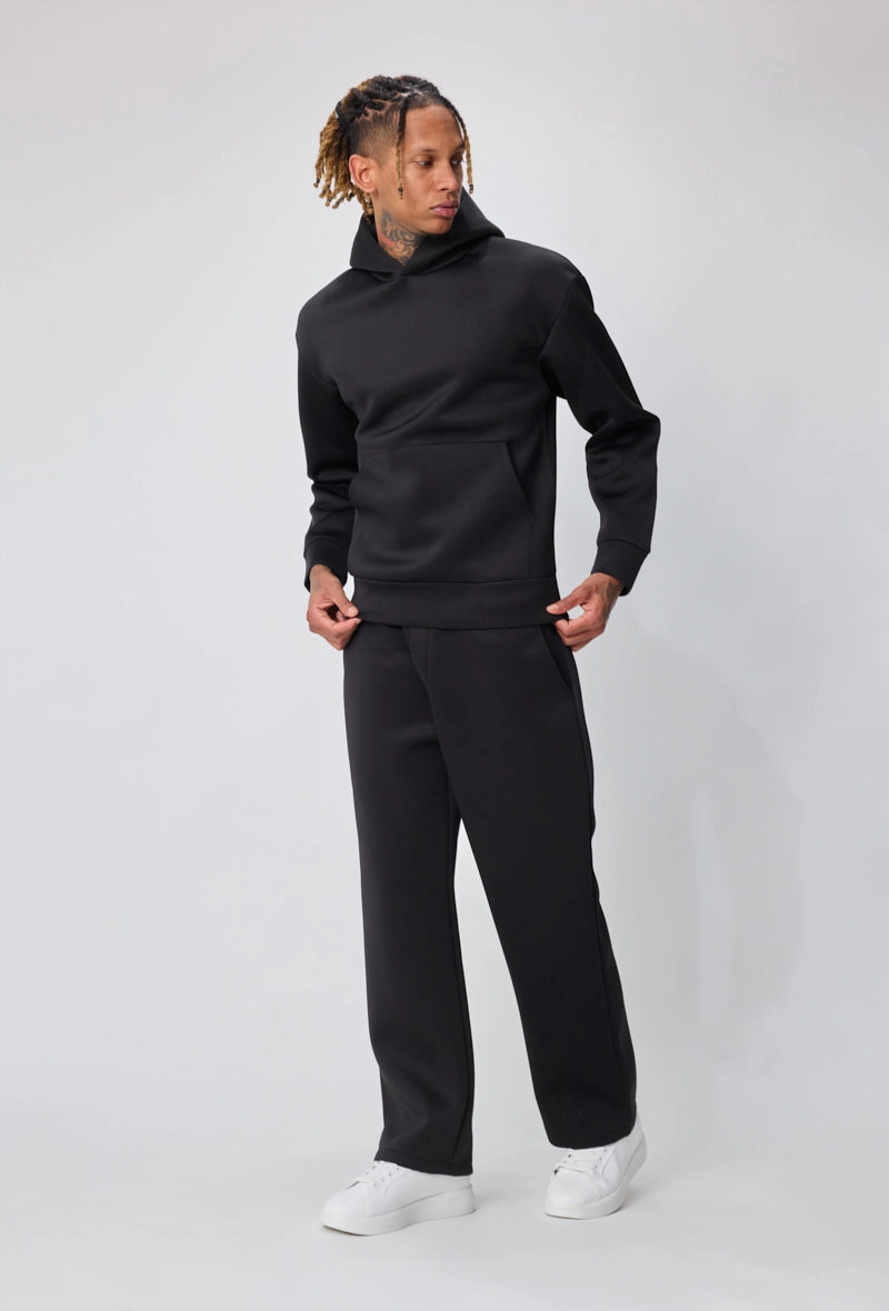 Ensemble sweat jogging uni avec capuche