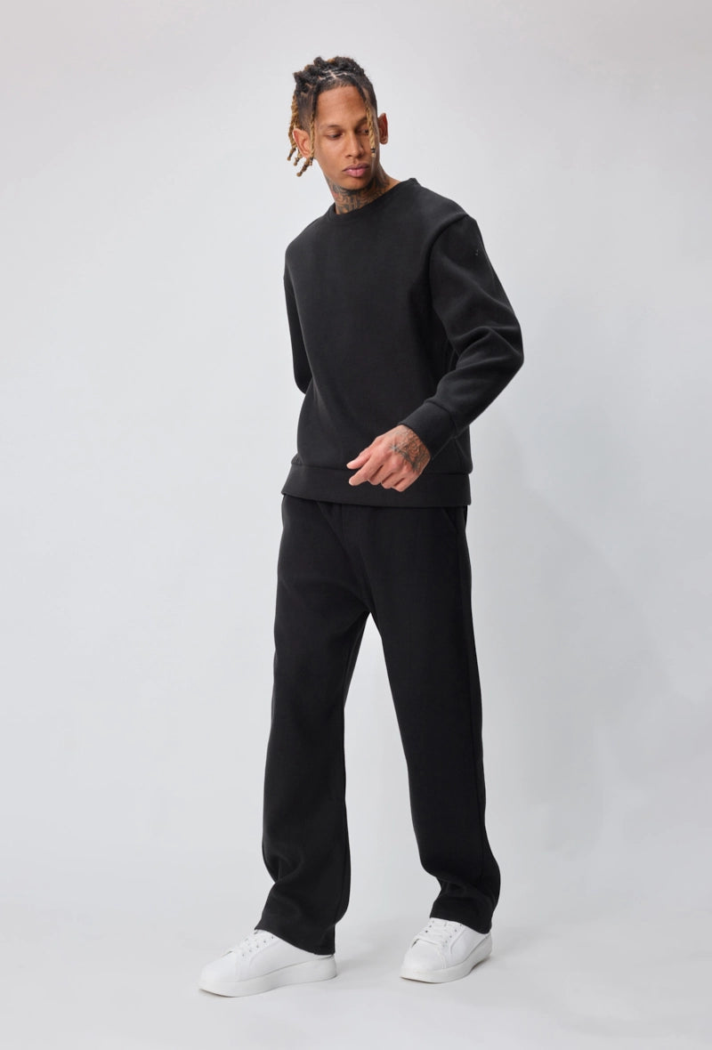 Ensemble sweat jogging uni avec capuche