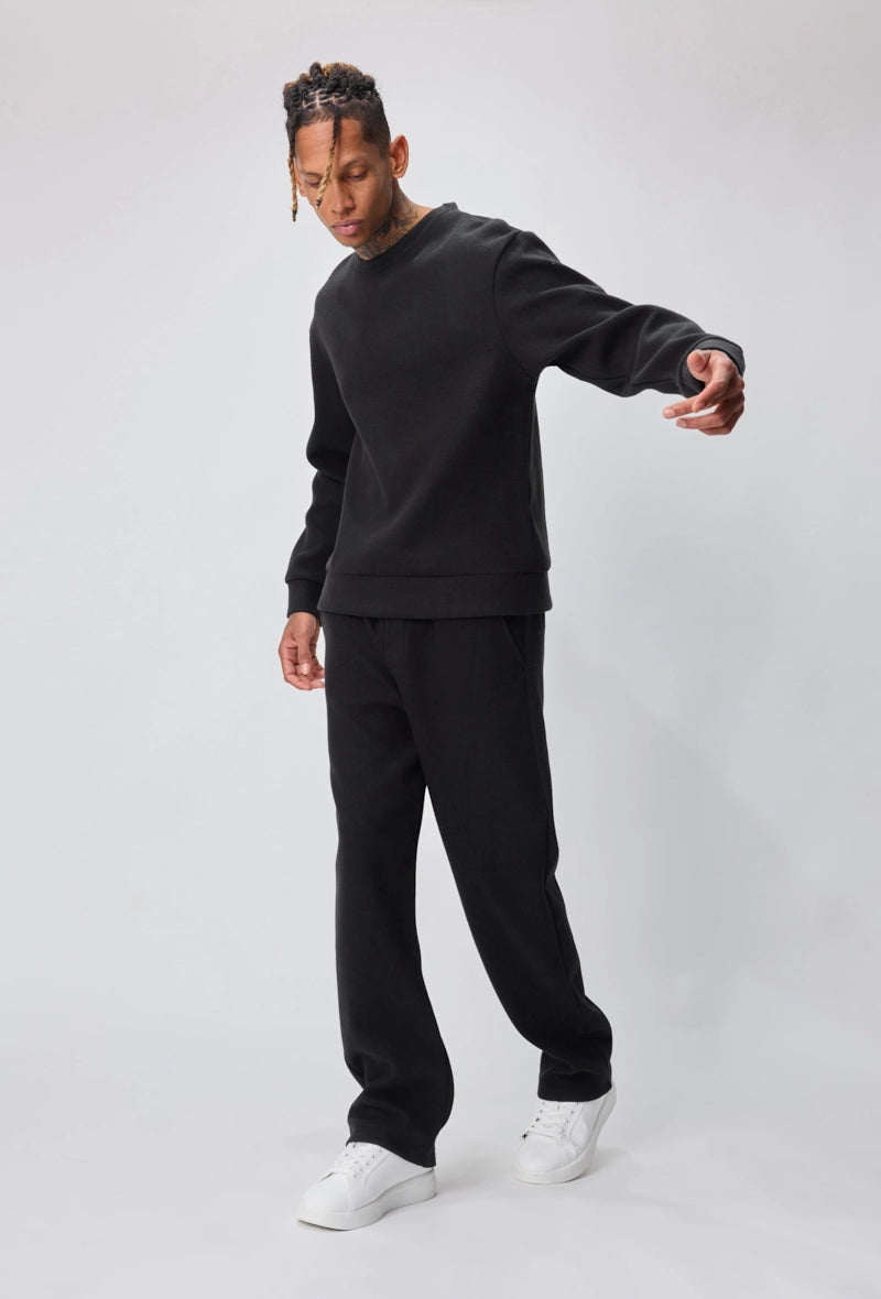 Ensemble sweat jogging uni avec capuche